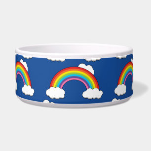 Rainbow with White Clouds