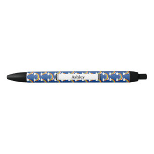 Rainbow with White Clouds Personalize Black Ink Pen