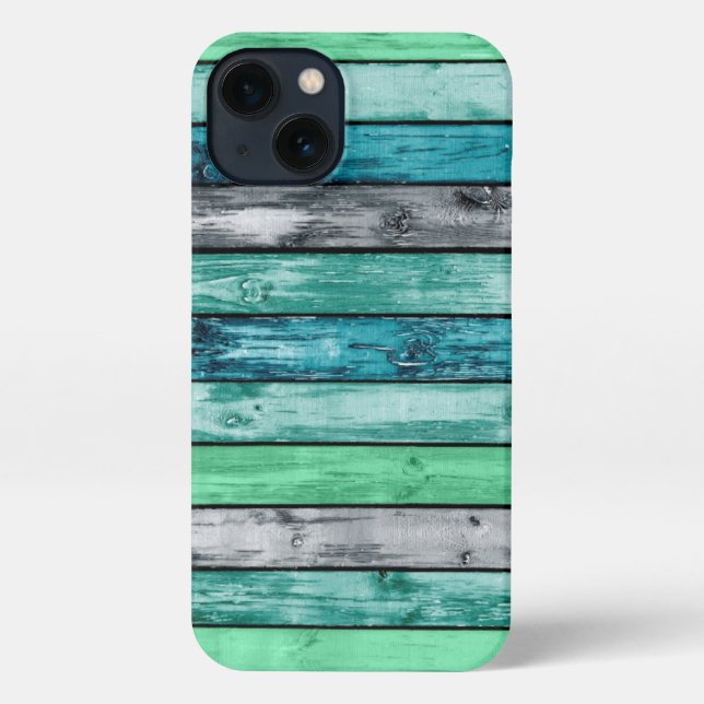 Rainbow Woodwork iPhone 13 Slim Fit Case, Glossy iPhone Case (Back)