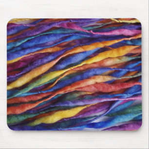 rainbow wool mouse pad