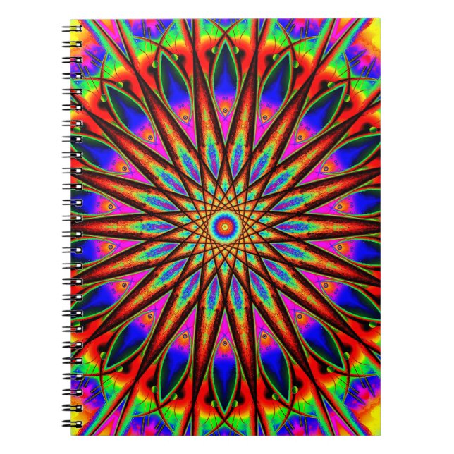 Rainbow World Mandala Notebook (Front)
