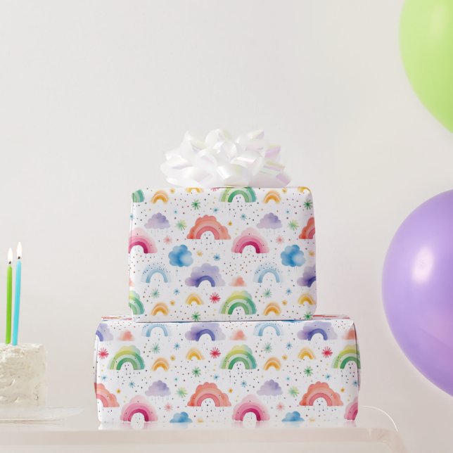 Rainbow Wrapping Paper (Party Gifts)