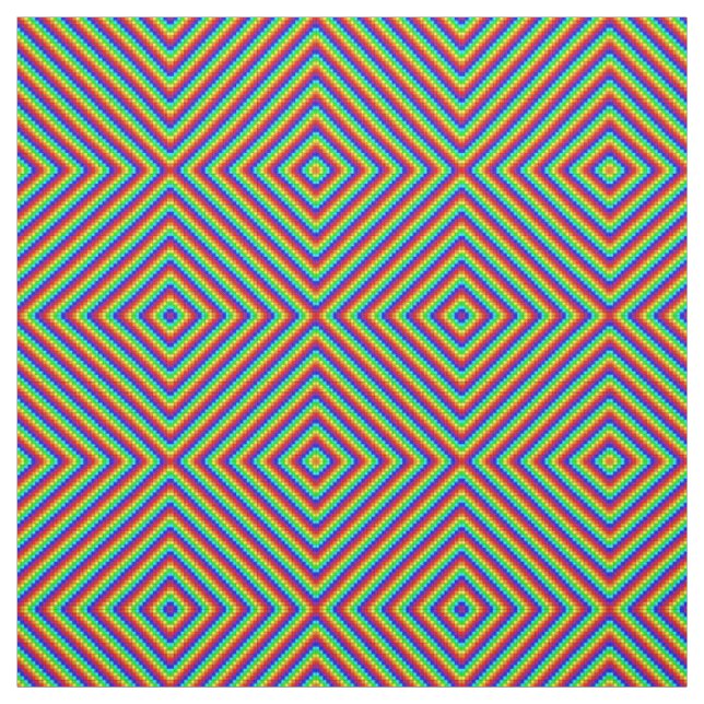 Rainbow X - Pima Cotton Fabric (Swatch)
