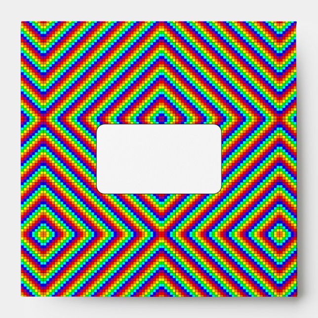 Rainbow X - Square Envelope (Front)