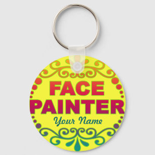 Rainbow Yellow Keychain