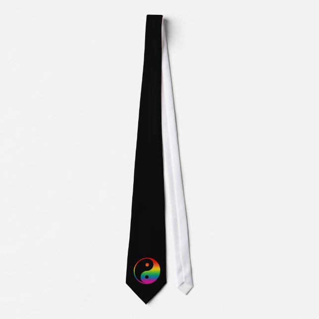 Rainbow Yin Yang Tie (Front)