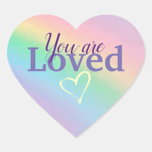 Rainbow You Are Loved Stickers