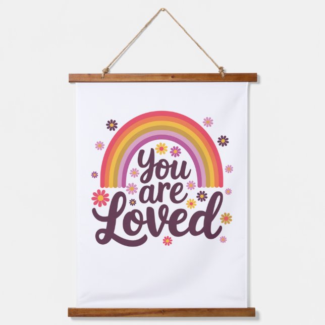  Rainbow You Loved Hanging Tapestry (Front)