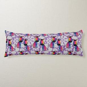 Rainbow Zebra Body Pillow