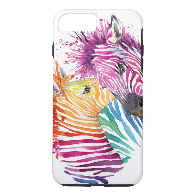 Rainbow Zebra Phone Case (Back)