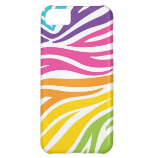 Rainbow Zebra Print Case For iPhone 5C