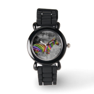 Rainbow Zebra Watch