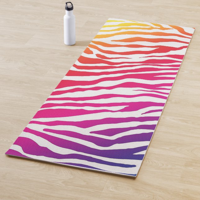 Rainbow Zebra Yoga Mat (In Situ)
