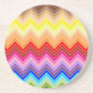 Rainbow Zig Zag Coaster
