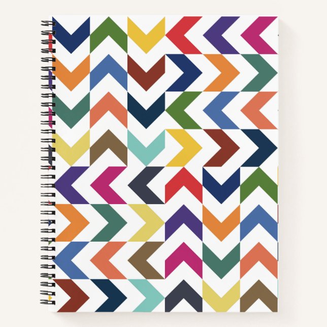 Rainbow ZigZag Notebook (Front)