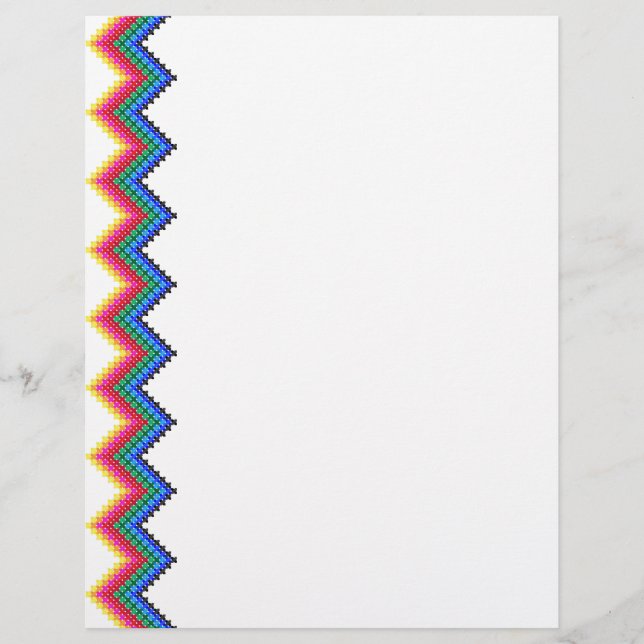 Rainbow zigzag pattern flyer (Front)