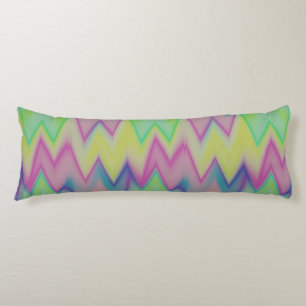 Rainbow Zigzags Body Pillow