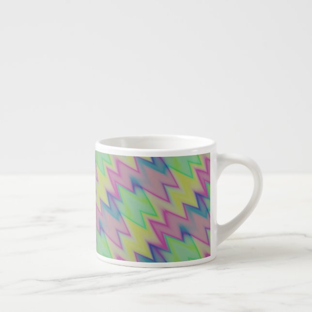 Rainbow Zigzags Espresso Cup (Right)