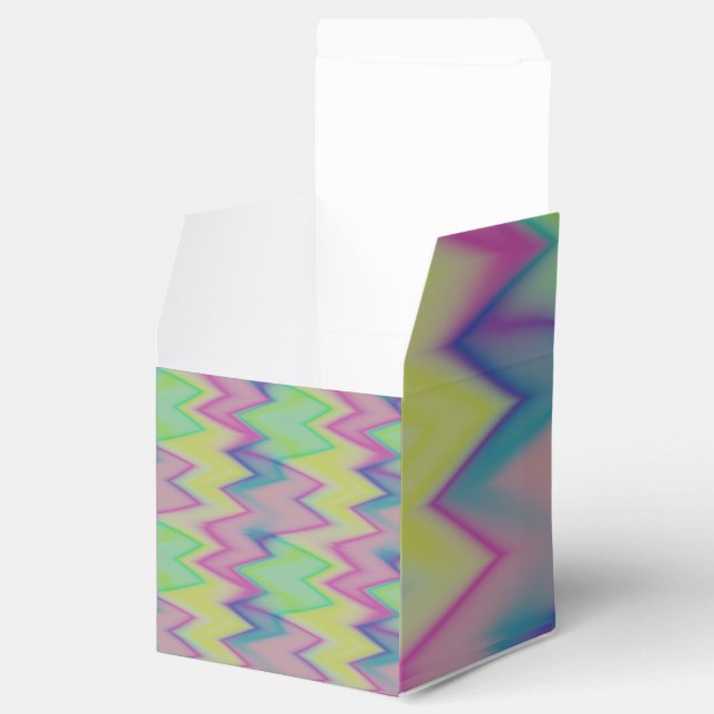 Rainbow Zigzags      Favor Box (Opened)