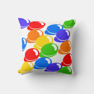 Rainbowbeans Throw Pillow