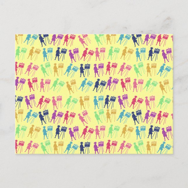 Rainbowed School Girls Postcard (Front)