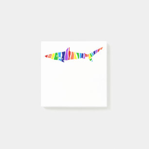 Rainbowed Shark Post-it Notes