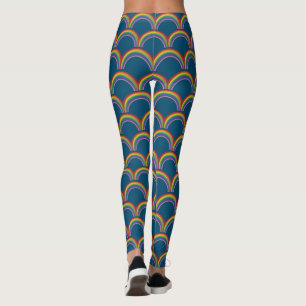 RainbowJapanese Fan 2021 Olympics Leggings