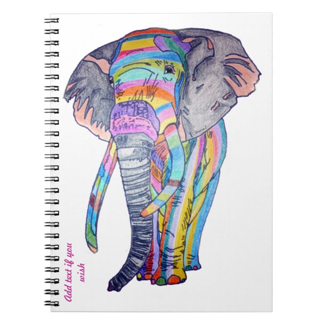 Rainbowphant Notebook (Front)
