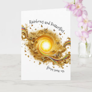 Rainbows and Butterflies Card