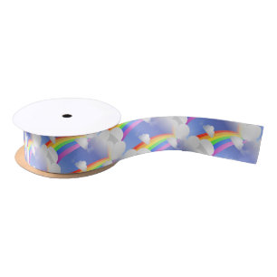 Rainbows and Clouds Ribbon Satin Ribbon