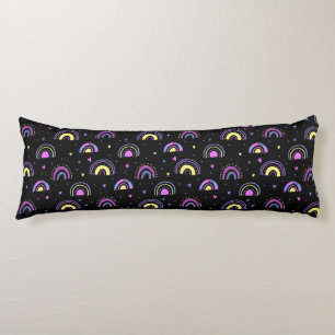 Rainbows and Hearts Body Pillow