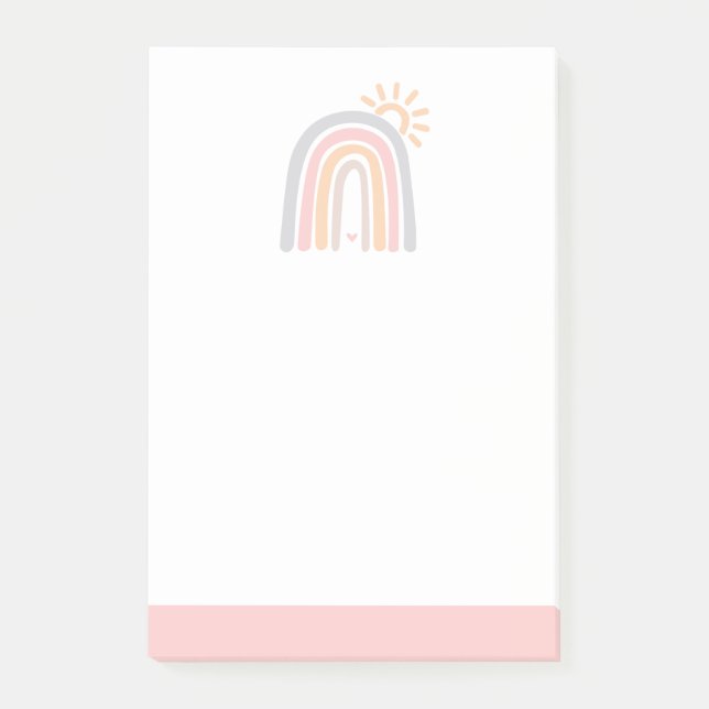 Rainbows and Sunshine Post-it Notes (Front)