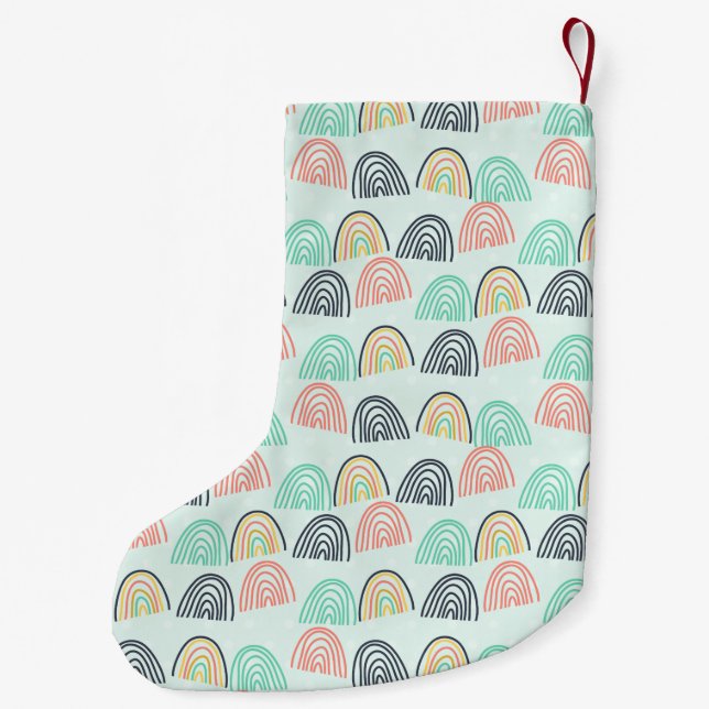 Rainbows and Unicorns Small Christmas Stocking (Back)