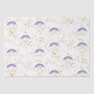 Rainbows Clouds And Stars Tissue Paper