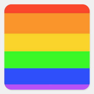 Rainbows Everywhere! Square Sticker