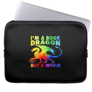 Rainbows I'm A Book Dragons Not A Worm LGBT Gay Pr Laptop Sleeve