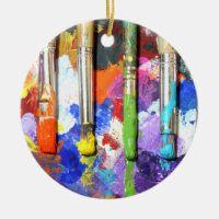 Rainbows In Progress Paint Brush Photography
