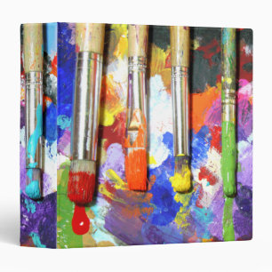 Rainbows In Progress Paintbrush Photography Binder