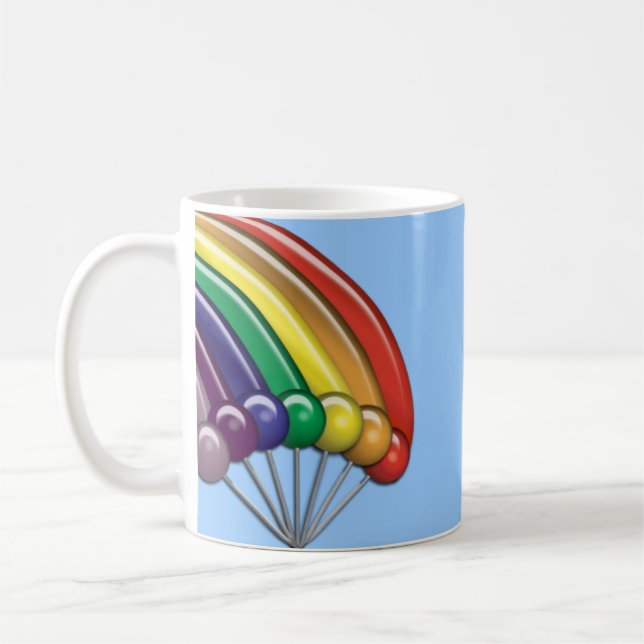 Rainbows & Lollipops Customizable Mug (Left)