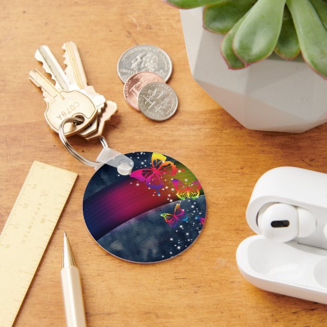 Rainbows n Butterflies Keychain (Desk)