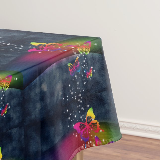 Rainbows n Butterflies Tablecloth (In Situ)