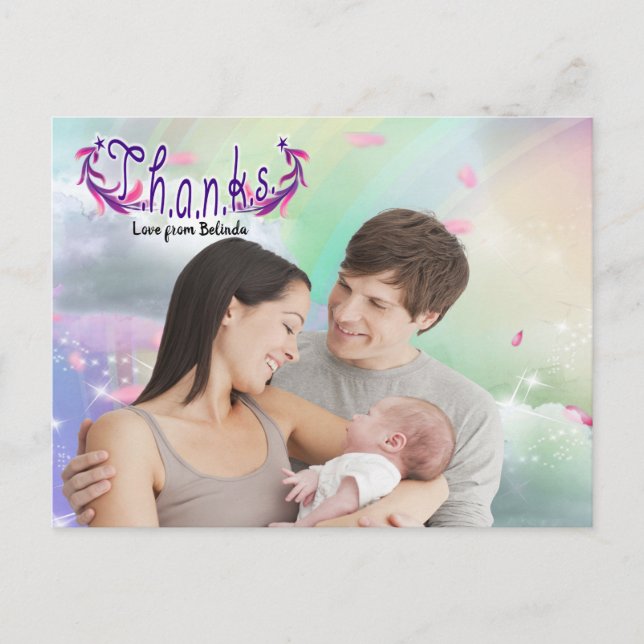 Rainbows, nuages fluides et carte postale Photo Pa (Devant)