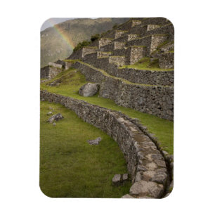 Rainbows over the agricultural terraces, Machu Magnet