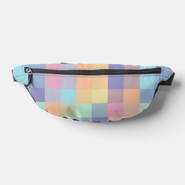 Rainbows Pastel Colors Buffalo Check Plaid 90s (Poser)