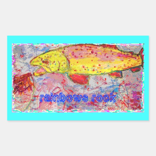 rainbows rock sticker (Front)