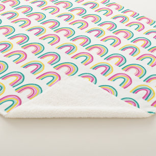 Rainbows Sherpa Blanket