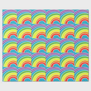 Rainbows wrapping paper