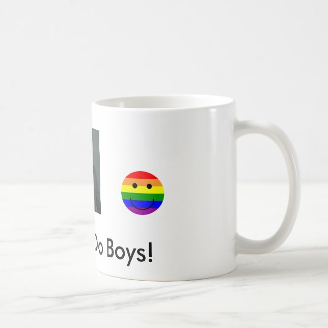 rainbowsmiley, rainbowsmiley, rain... - Customized Coffee Mug (Right)