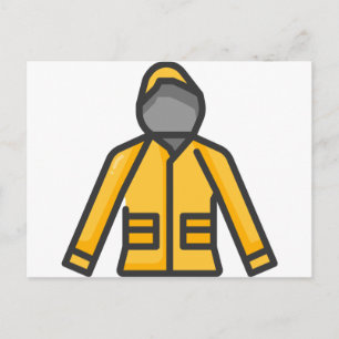 raincoat postcard