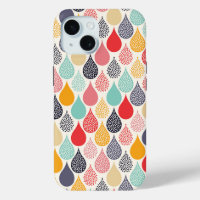 Raindrop Pop Art Dot Pattern